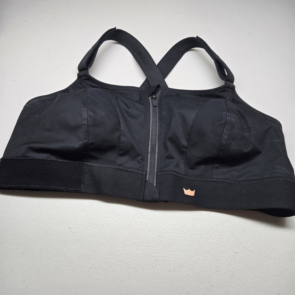 Shefit Women Sports Bra Black 4Luxe Wireless Ultimate Front Close High Impact